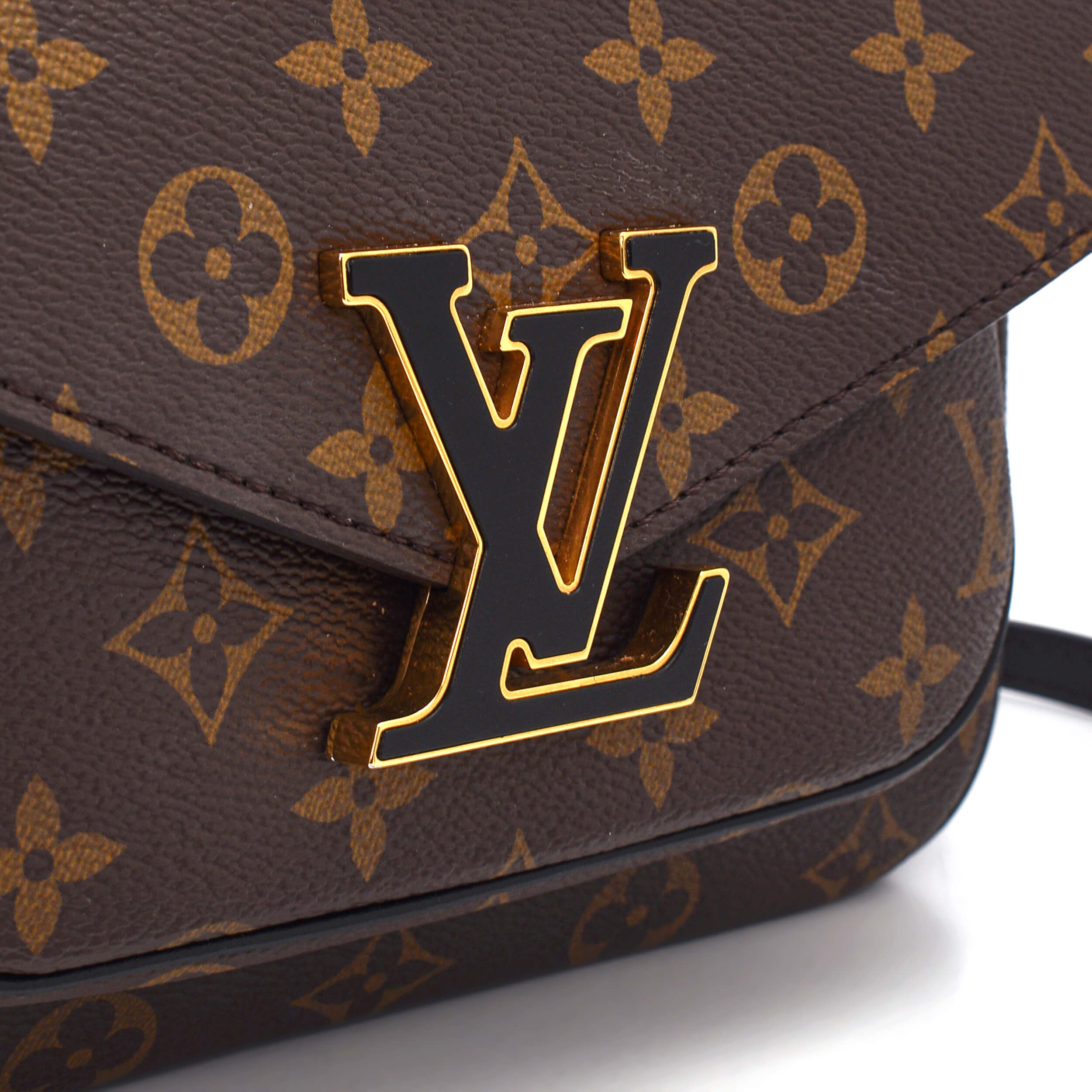  Louis Vuitton - Brown Monogram Coated Canvas Passy Bag